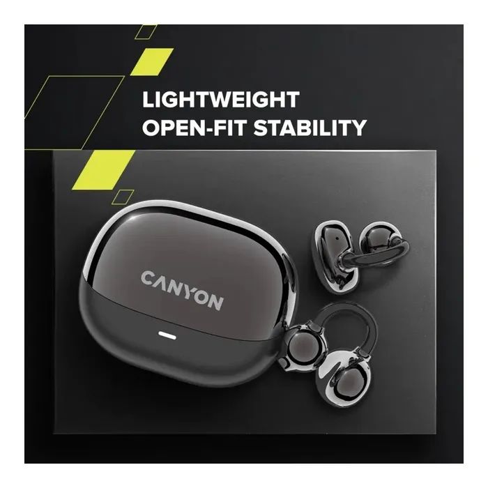 Наушники Canyon OWS Ear Clips OnFlow 14 Black (CNS-TWS14B) изображение 10