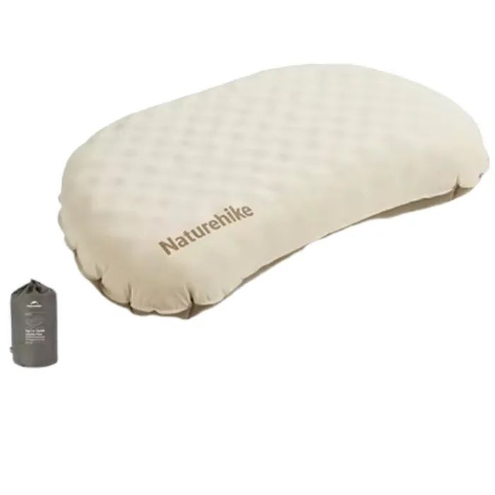 Туристическая подушка Naturehike ультралегка CNK2300DZ024, 66х36 см, бежева (6976507663298)