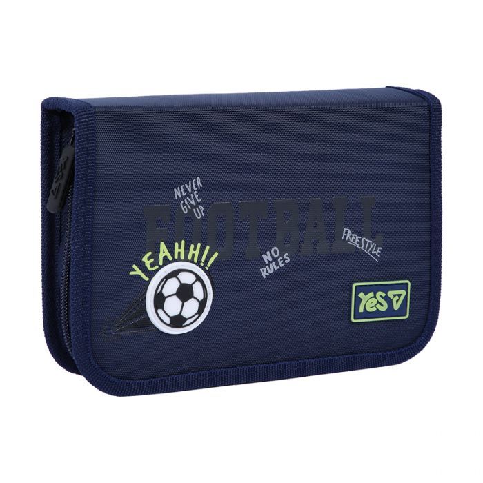 Пенал Yes твердий одинарний з клапаном Football HP-03 (533869)