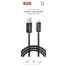 Дата кабель USB 2.0 AM to Lightning 1.0m 3A black XO (XO-CB-300UL-BK) изображение 2