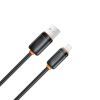 Дата кабель USB 2.0 AM to Lightning 1.0m 3A black XO (XO-CB-300UL-BK) изображение 3