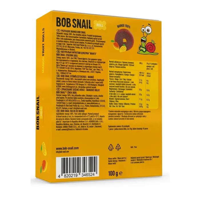 Конфета Bob Snail Манго 100 г (1740876) изображение 3