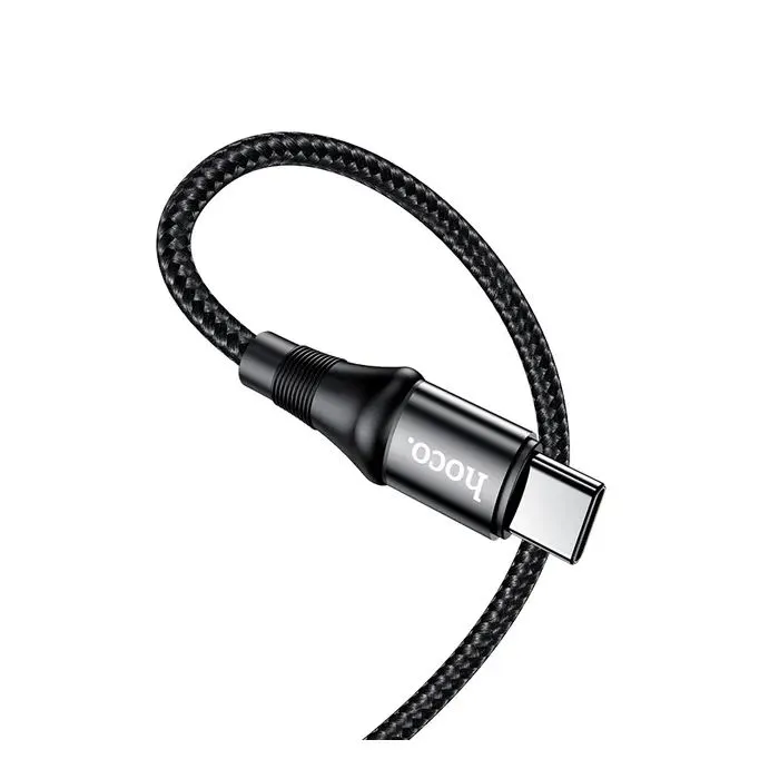 Дата кабель USB-C to USB-C 2.0m 100W silicone X50 Exquisito black HOCO (6931474734402) изображение 2