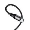 Дата кабель USB-C to USB-C 2.0m 100W silicone X50 Exquisito black HOCO (6931474734402) изображение 2
