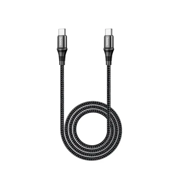 Дата кабель USB-C to USB-C 2.0m 100W silicone X50 Exquisito black HOCO (6931474734402) изображение 3