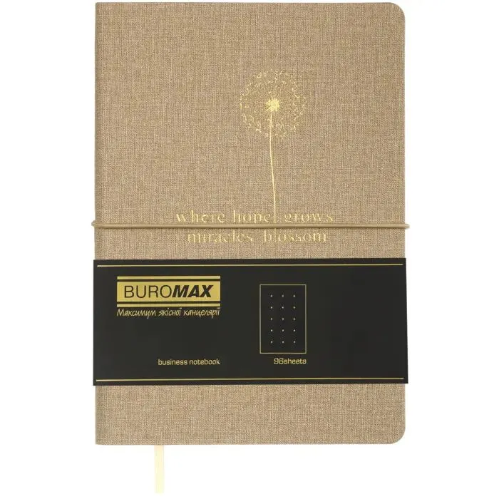 Книга записна Buromax NICE, А5, 96 аркушів, крапка, бежевий (BM.295315-28) зображення 2