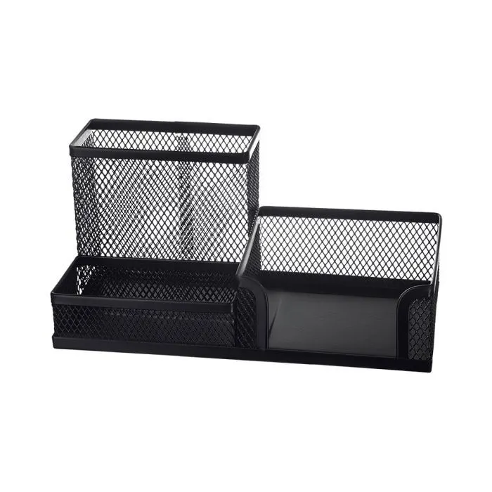 Подставка для мелочей Buromax 200 x 100 x 100 мм, металлическая, черная (BM.6247-01)