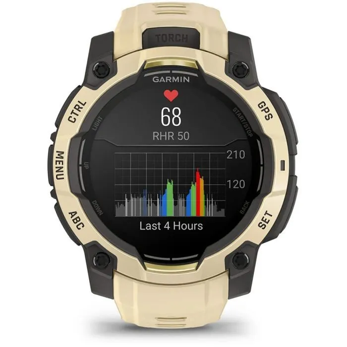 Смарт-часы Garmin Instinct 3, 45mm, AMOLED, Citrine/Gray with Citrine Band, GPS смарт-годинник (010-02936-02) изображение 8
