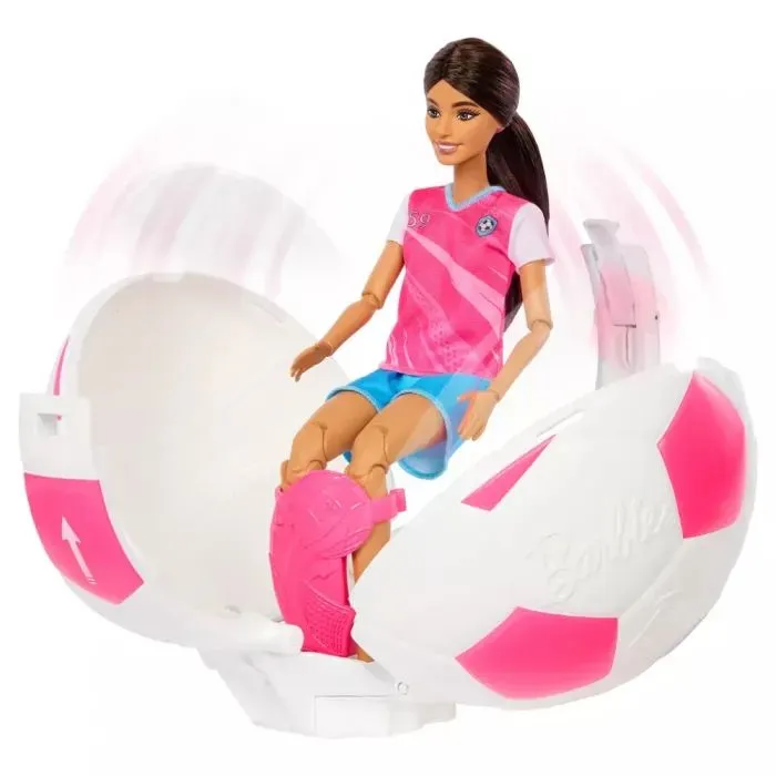 Кукла Barbie сюрприз Roll & Reveal – футболистка (JMK20) изображение 4