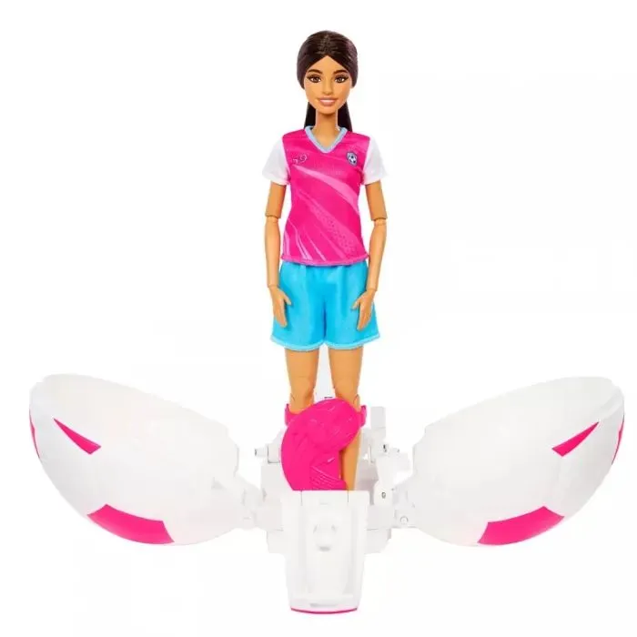Кукла Barbie сюрприз Roll & Reveal – футболистка (JMK20) изображение 5