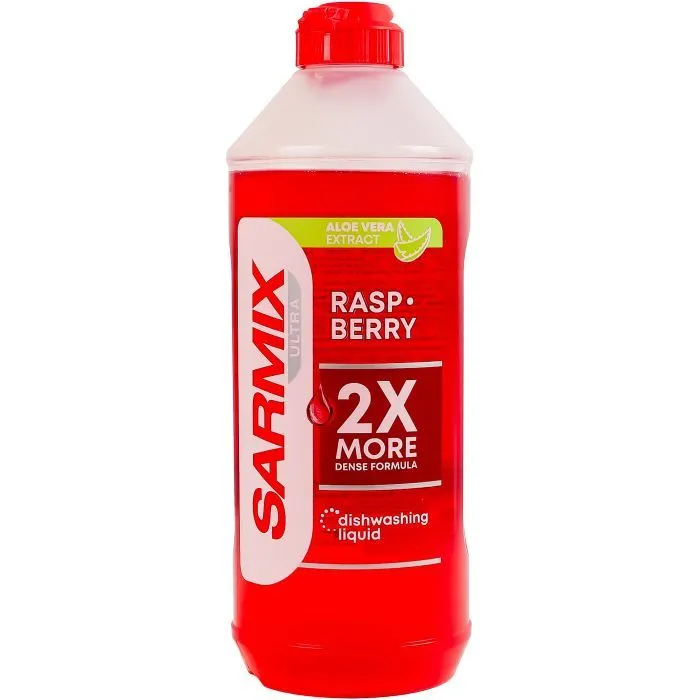 Засіб для ручного миття посуду Sarmix Ultra Raspberry 500 мл (4820268105264)