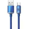 Дата кабель USB AM to USB-C 2.0m 6A 100W blue Baseus (CAJY000503) изображение 2