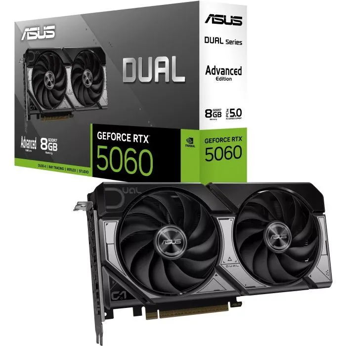 Відеокарта ASUS GeForce RTX5060 8Gb DUAL OC ADVANCED (DUAL-RTX5060-O8G-A) зображення 8