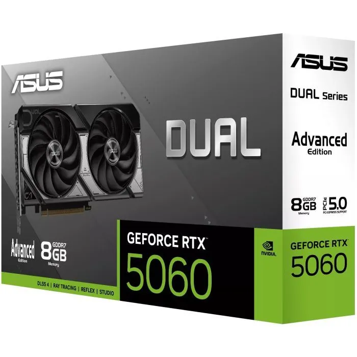 Відеокарта ASUS GeForce RTX5060 8Gb DUAL OC ADVANCED (DUAL-RTX5060-O8G-A) зображення 9