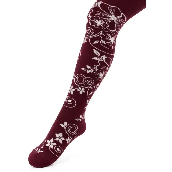 Колготки детские BNM с цветами (M0C0301-1213-5G-red)