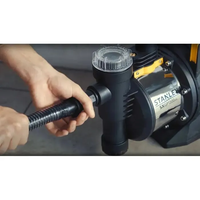 Дренажний насос Stanley електричний, безщітковий, 1.3kW, для чистої води, 4500л/год (SXGP1300XFE) зображення 6