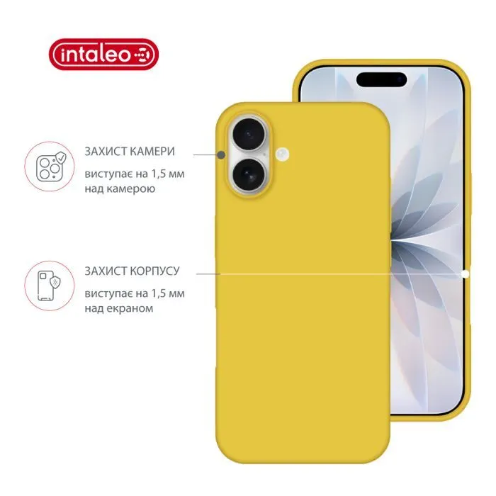 Чохол до мобільного телефона Intaleo Silicone Case Apple iPhone 17 Yellow (1283126630361) зображення 3