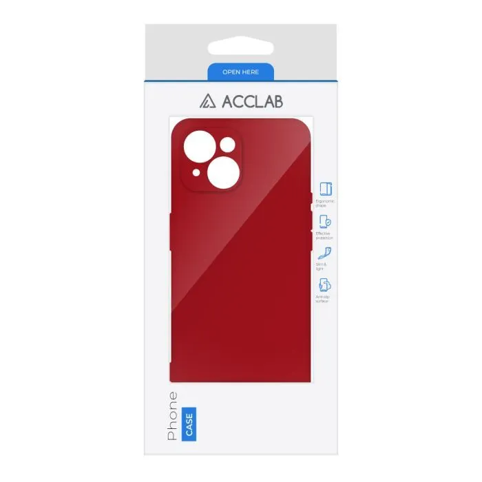Чохол до мобільного телефона ACCLAB SoftShell Apple iPhone 15 Plus Red (1283126586422) зображення 2