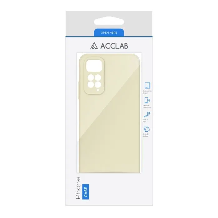 Чохол до мобільного телефона ACCLAB SoftShell Xiaomi Redmi Note 11 White (1283126557576) зображення 2