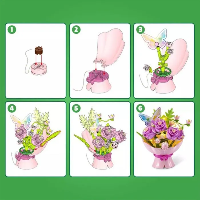 Конструктор Max Bouquets S1 Букет троянд 143 елементи (83248EGQ8) зображення 3