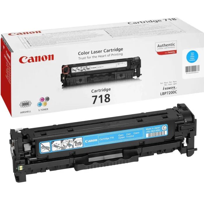 Картридж Canon 718 LBP-7200/ MF-8330/ 8350 cyan (2661B002)