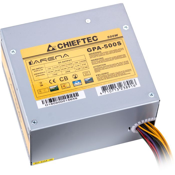Блок питания Chieftec 500W (GPA-500S) изображение 4