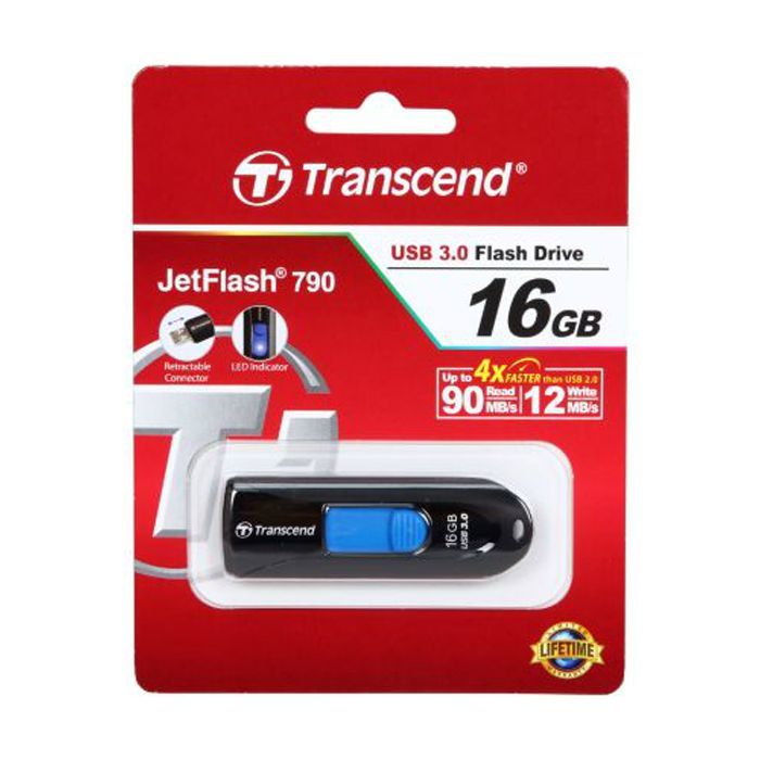 USB флеш накопитель Transcend 32GB JetFlash 790 USB 3.0 (TS32GJF790K) изображение 5