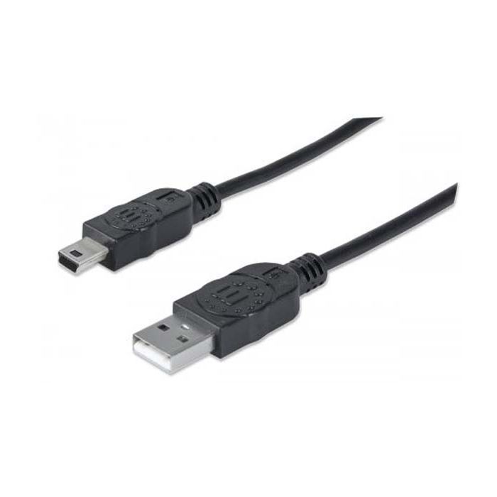 Дата кабель USB 2.0 AM to Mini 5P 1.8m Manhattan (333375) изображение 2