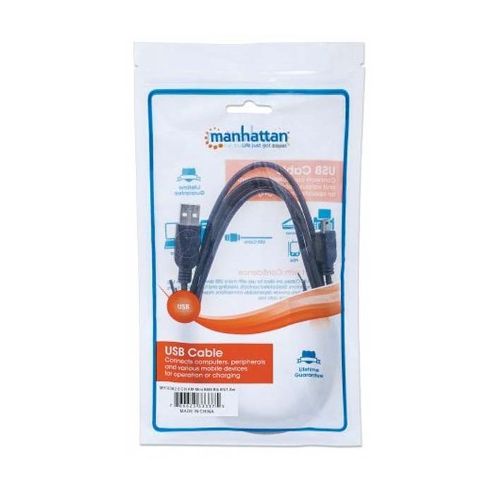 Дата кабель USB 2.0 AM to Mini 5P 1.8m Manhattan (333375) изображение 5