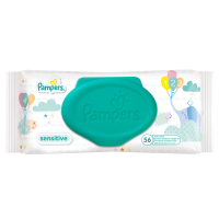 Детские влажные салфетки Pampers Sensitive, 56 шт (4015400636649) изображение 2