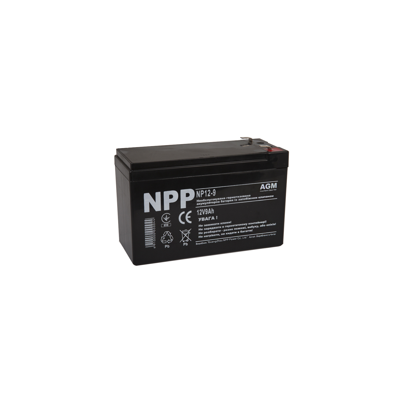 Батарея до ДБЖ NPP 12В 9 Ач (NP12-9)