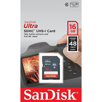 Карта памяти SanDisk 16GB SDHC Class 10 UHS-I (SDSDUNB-016G-GN3IN) изображение 2
