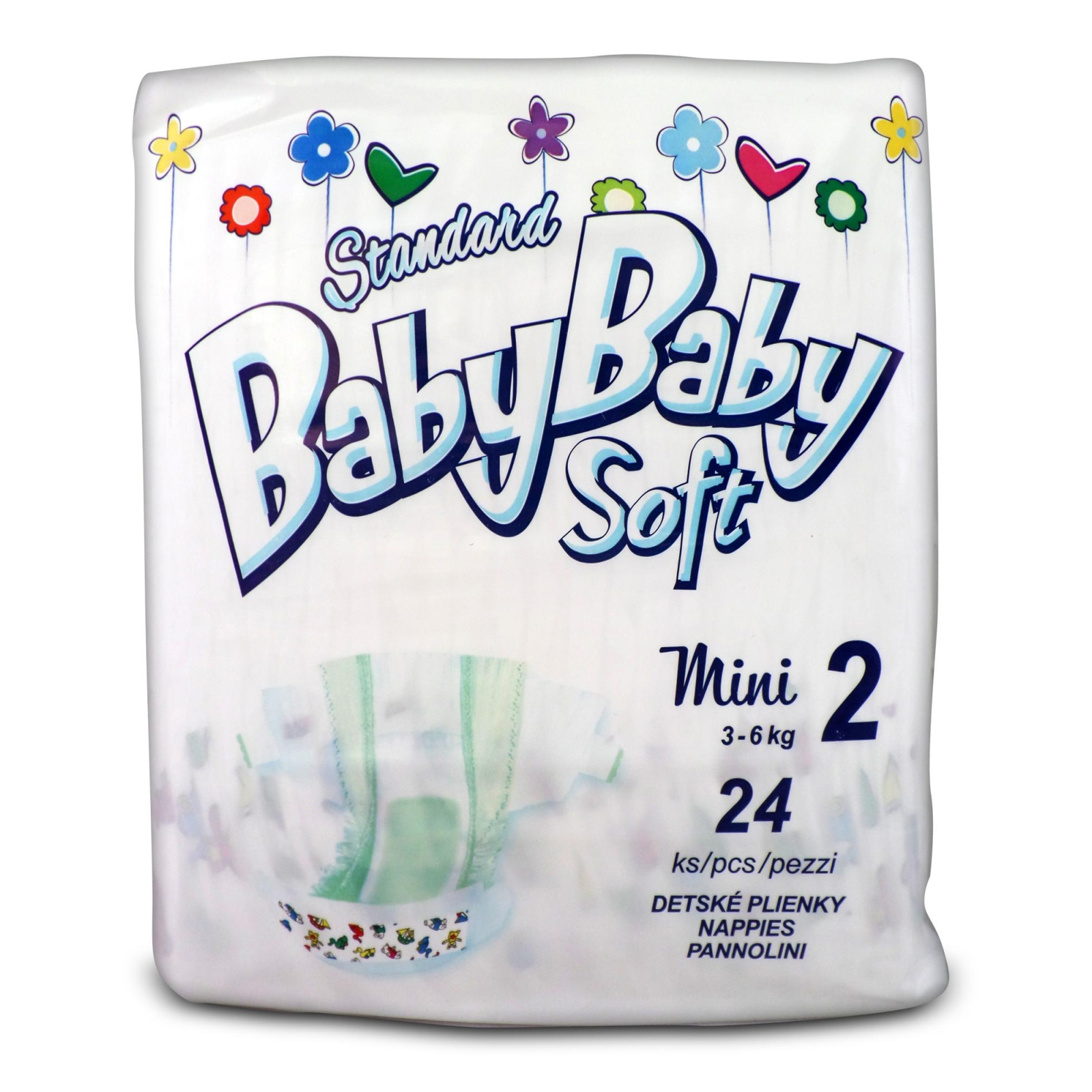 Підгузки BabyBaby Soft Standard Mini 2 (3-6 кг) 24 шт (8588004865587)