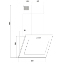 Вытяжка кухонная Interline ROCK WH A/60 PB/2 изображение 2