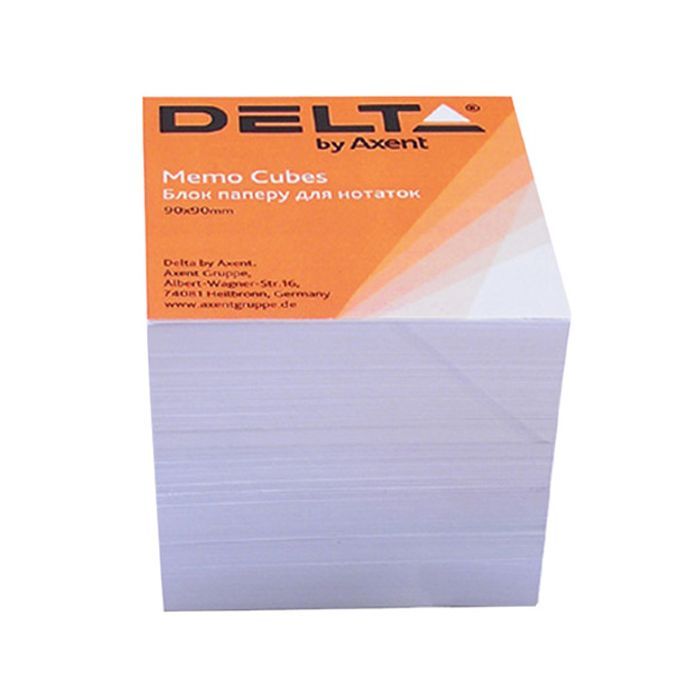 Бумага для заметок Delta by Axent білий 90Х90Х80мм, unglued (D8005)
