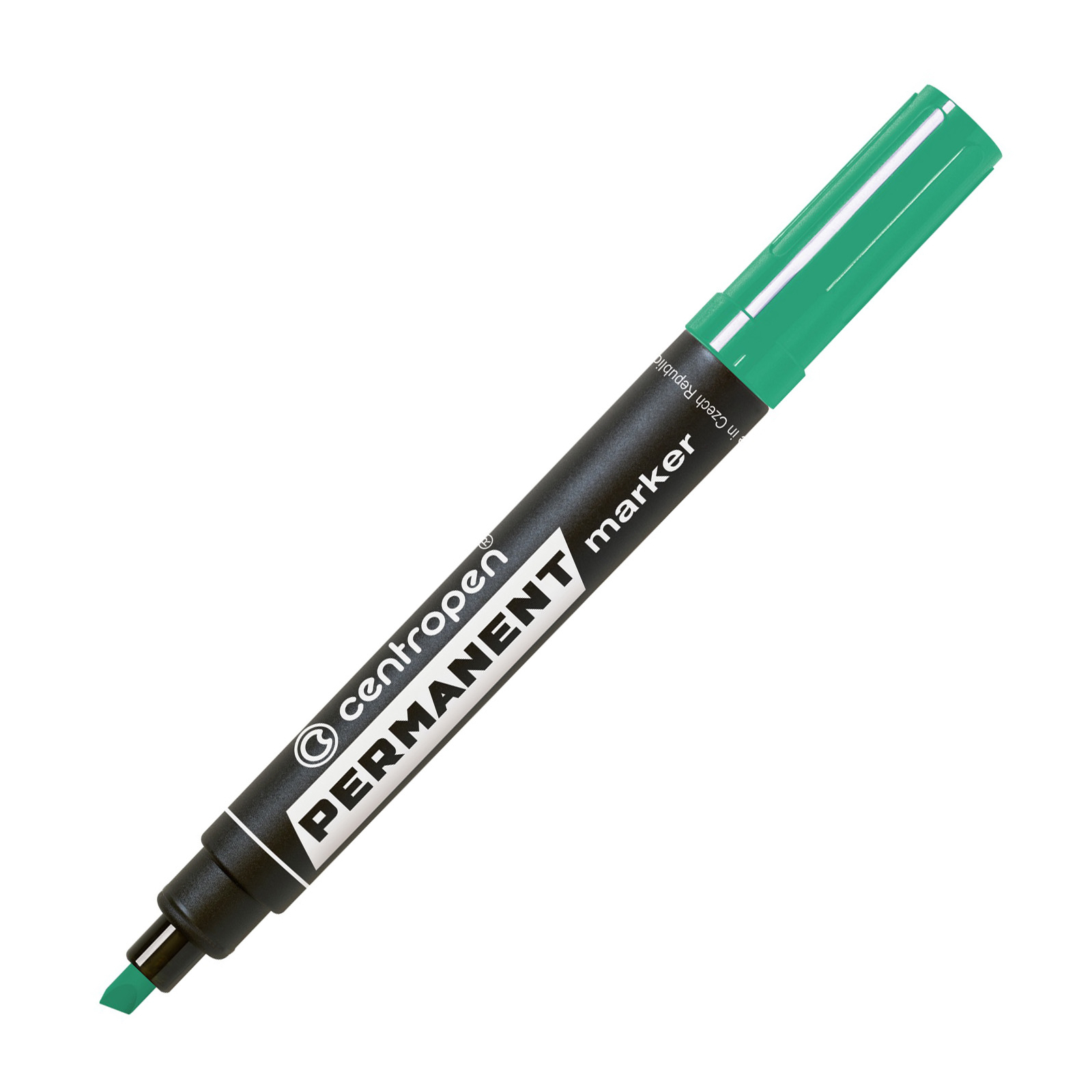 Маркер Centropen Permanent 8576 1-4,6 мм, chisel tip, green (8576/04)