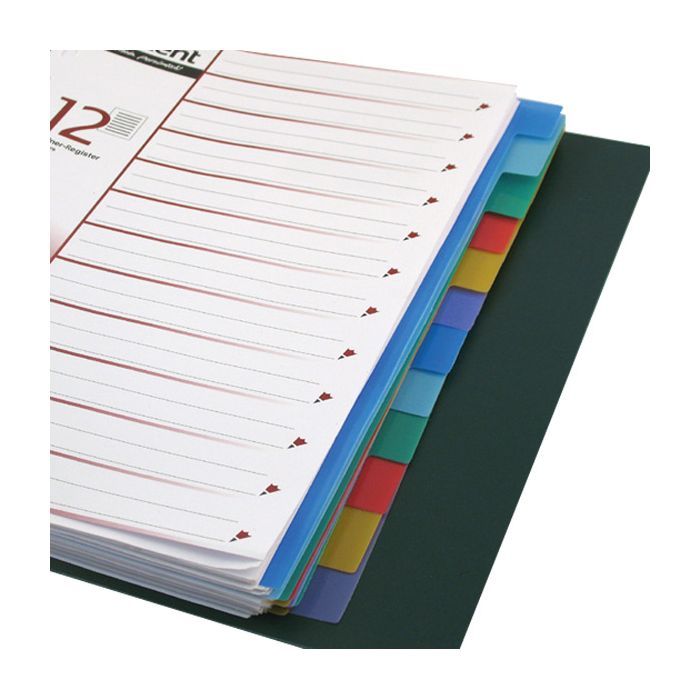Разделитель страниц Axent colored, 12 dividers, plastic (1912-01-А) изображение 2