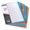 Разделитель страниц Axent colored, 12 dividers, plastic (1912-01-А)