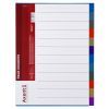 Разделитель страниц Axent colored, 12 dividers, plastic (1912-01-А)