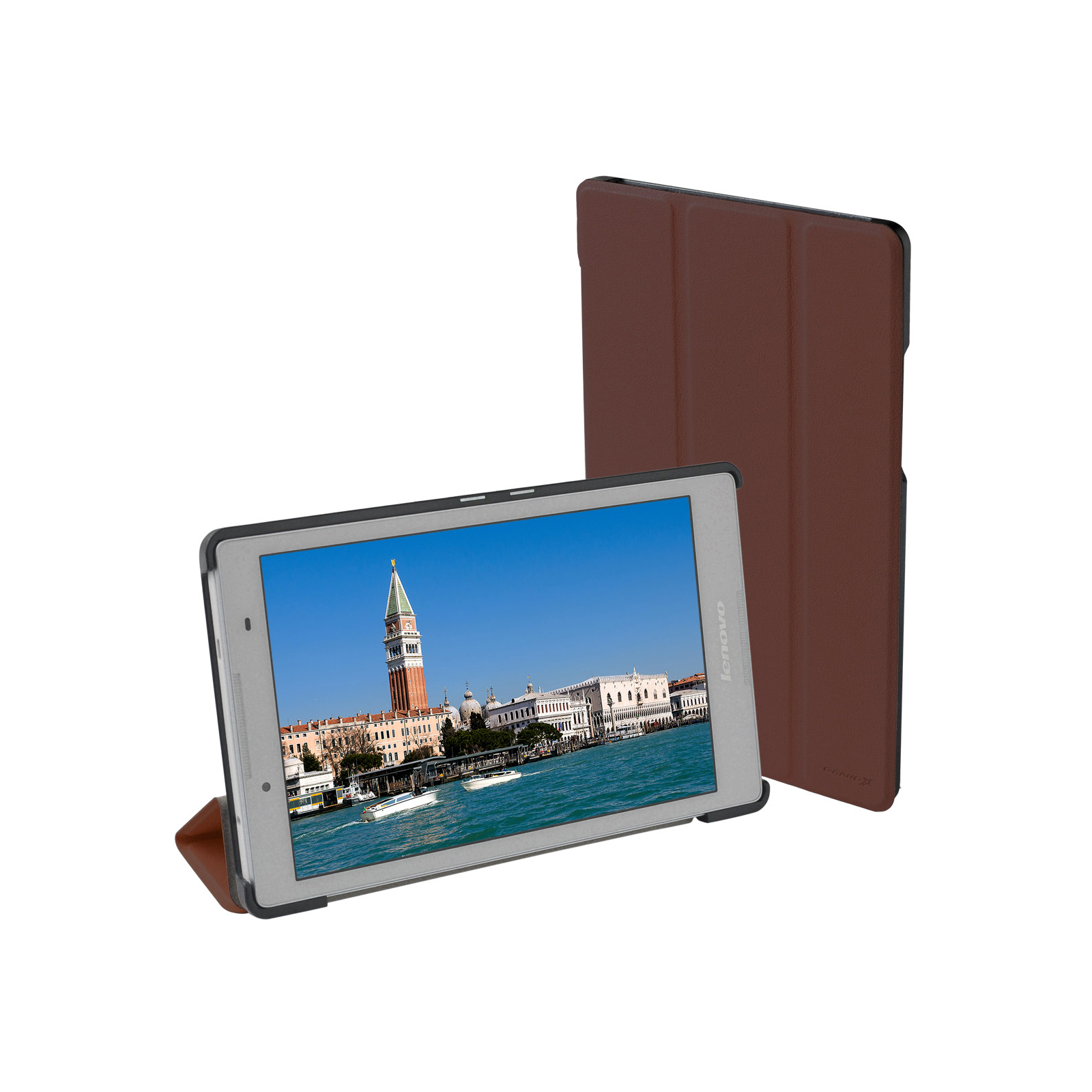 Чохол до планшета Grand-X для Lenovo Tab 3 710F Brown (LTC - LT3710FBR) зображення 4