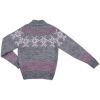 Кофта дитяча Tossy в'язана на блискавці сіра з орнаментом (326-92G-gray) зображення 2