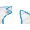 Слюнявчик Luvable Friends 1 шт без синтетических материалов голубая окантовка (1010-blue) изображение 3