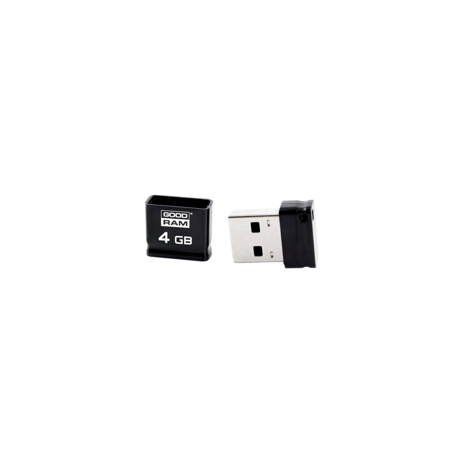 USB флеш накопичувач Goodram 4GB UPI2 (Piccolo) Black USB 2.0 (UPI2-0040K0R11) зображення 2