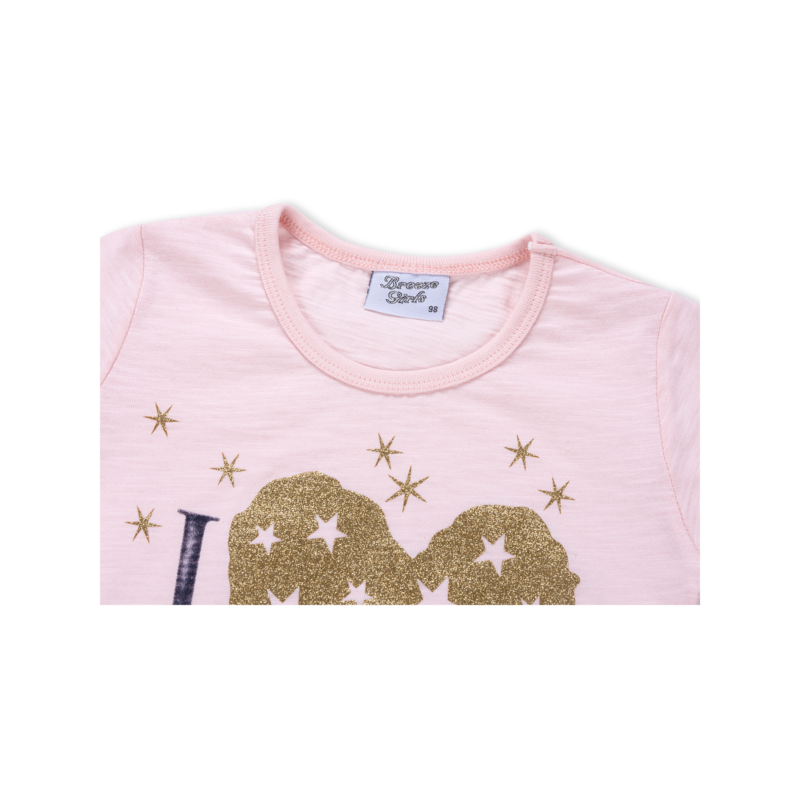 Набір дитячого одягу Breeze з золотим серцем (8735-98G-pink) зображення 4