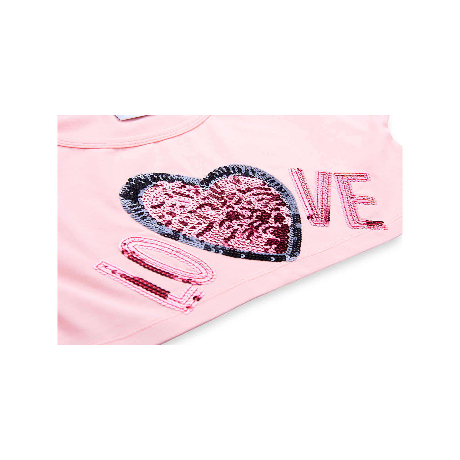 Набор детской одежды Breeze "LOVE" из пайеток (9007-140G-pink) изображение 8