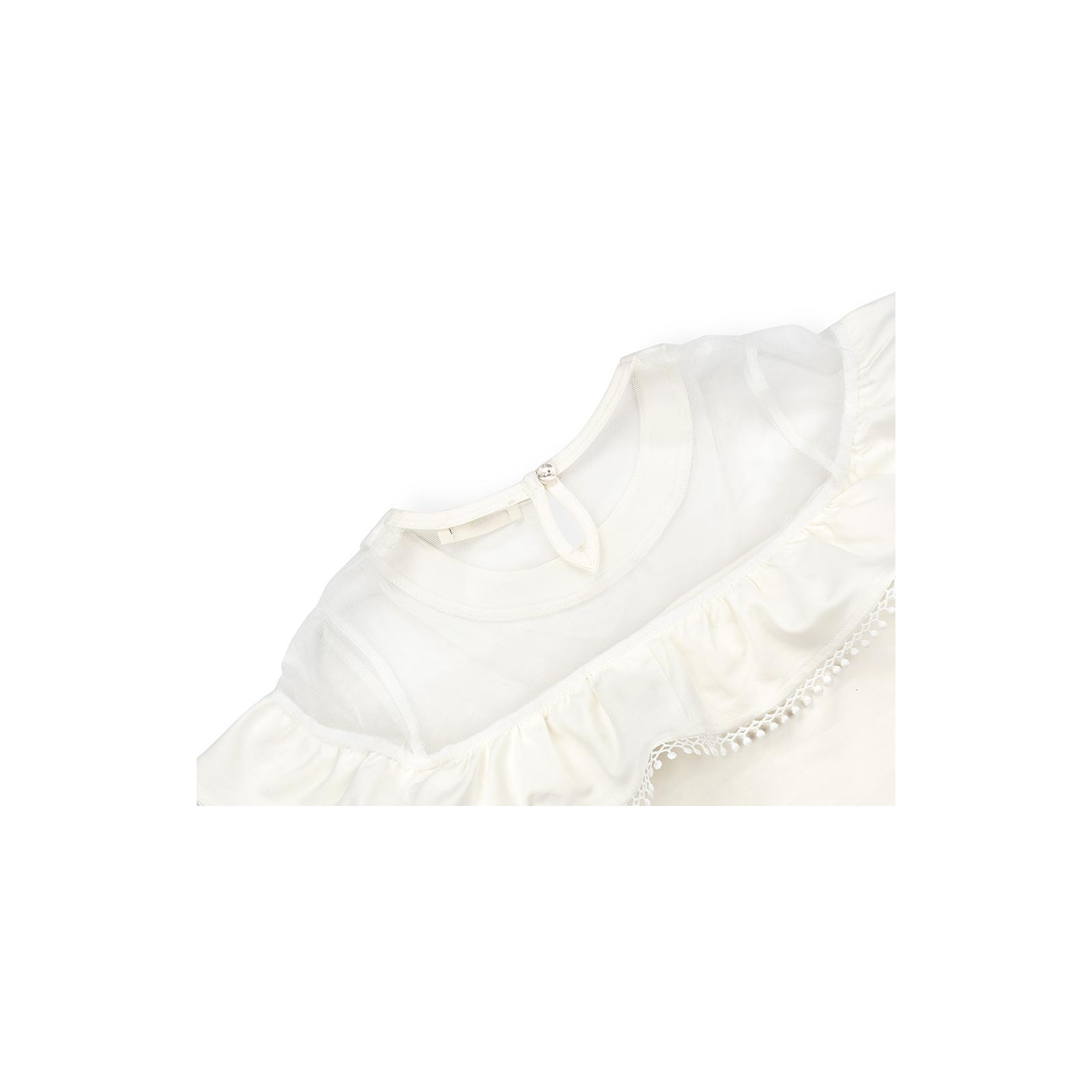 Кофта Breeze с коротким рукавом и оборкой (11192-134G-cream) изображение 4