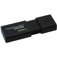 USB флеш накопитель Kingston 256GB DT 100 G3 Black USB 3.0 (DT100G3/256GB) изображение 3