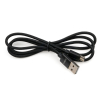 Дата кабель USB 2.0 AM to Micro 5P 1m nylon black Vinga (VCPDCMNB1BK) изображение 3