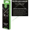 Дата кабель USB 2.0 AM to Micro 5P 1m nylon black Vinga (VCPDCMNB1BK) изображение 4