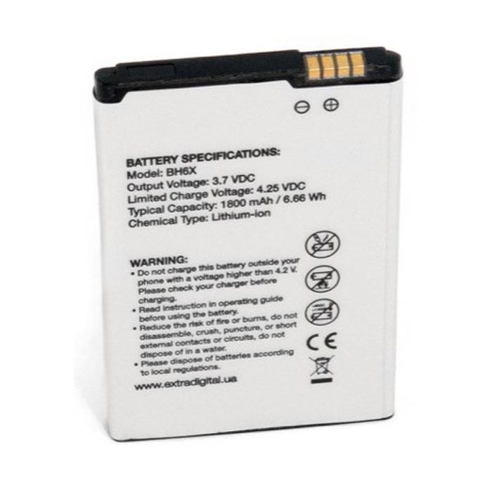 Аккумуляторная батарея Extradigital Motorola BH6X (1800 mAh) (BMM6257) изображение 2
